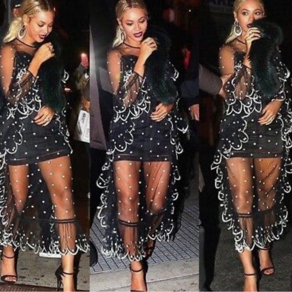 “RARE”NWT Alice McCall SEÑORITA Sheer Free people tailored overlay dress SZ 6 US - Picture 4 of 11